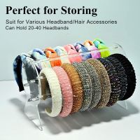 Clear Headband Holder Organizer Acrylic Hair Accessory Jewelry Organizer for Chains Bracelets Necklaces Storage Display