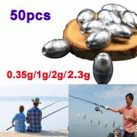 JESERY 0.35-3g เหยื่อจม รูปไข่ มะกอก Sinkers ตะกั่ว Sinker ลูกปัดตกปลา อุปกรณ์ตกปลา