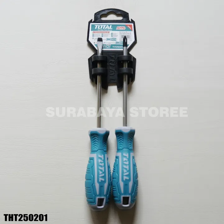 Obeng/Screwdriver Set/Obeng Set Plus Minus/Set 2Pcs Total Tht250201 ...