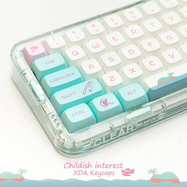 childish-interest-keycap-set-138คีย์-xda-profile-pbt-ใช้งานร่วมกับ-gateron-cherry-mx-switches-mechanical-gaming-keyboard-keycap