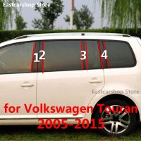 สำหรับรถโฟล์คสวาเกน VW Touran 2015 2014 2013 2012หน้าต่างพีซีคอลัมน์กลางรถยนต์สติกเกอร์ตกแต่งแถบเสา B C 2005-2011