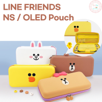 Line Friends Nintendo Switch Case NS และ OLED กระเป๋า Nintendo SW Cover Case สีน้ำตาล Cony Sally Choco