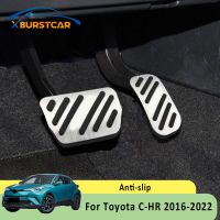 Xburstcar สำหรับโตโยต้า C-HR CHR 2016-2022ที่อลูมิเนียมรถเหยียบเบรกเหยียบคันเร่งเหยียบอัตโนมัติปกอุปกรณ์เสริม