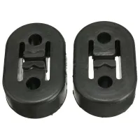 2/4PCS Universal Car Rubber Exhaust Hanger Bushing Support Pipe Mount Mounting Bracket Hanger Insulator 2 Holes Muffler Haberdashery