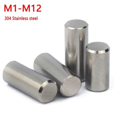 Pin silinder menemukan Dowel 304 baja tahan karat poros tetap batang padat M1M1.5 M2 M2.5 M3 M4 M5 M6 M8 M10 M12 panjang: 4 120mm