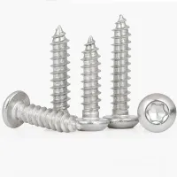 304 Stainless Steel Round Head Plum Blossom Self-tapping Screw Wood Screw Star-shaped Pan Head Self-tapping Screw M3.5 M4 M5 M6