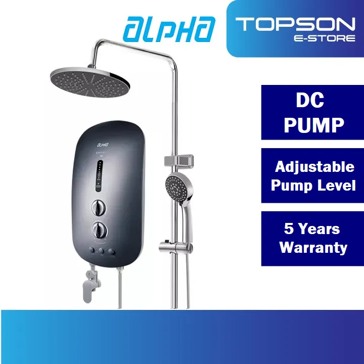 Alpha Smart 18i Plus RS Rain Shower Instant Water Heater with DC