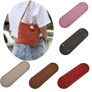 Crafts Oval Shaper PU DIY Tote Bag Insert Crochet Bag Base Bottom