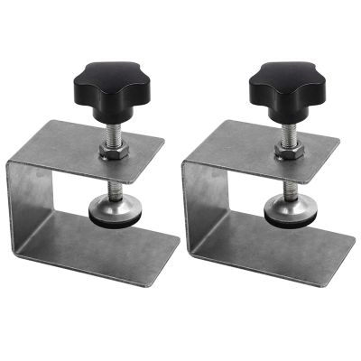 2Pcs Home Improvement Smooth Woodworking Drawer Front Installation Clamp Hardware Jig Accessories Stainless Steel