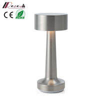 Wireless metal table lamp LED night light touch switch rechargeable Modern classic romantic ho restaurant