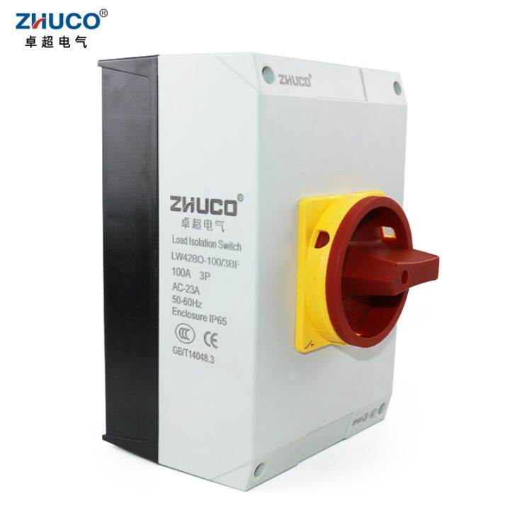 ZHUCO LW42BO-100/3BF 4BF 100A ON OFF Two Position 3 Poles 4 Poles ...
