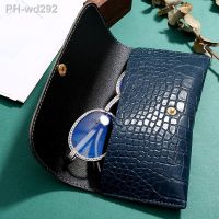 2022 Fashion Women Portable Glasses Case PU Leather Foldable Glasses Box For Eyeglass Oversize Sunglasses Bag Holder Accessories