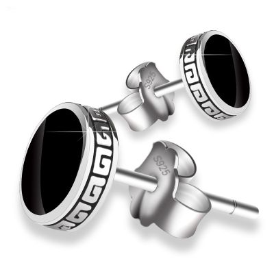 Personalized 925 Silver Earrings Men amp; 39;S Single Earrings Street Punk Hip Hop Jewelry Gift
