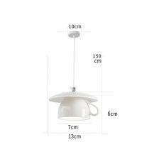 Ceramic Led Pendant Light Modern Tea Cup Teapot Hanging Lamp Kitchen Dining Room Lights Bar Cafe Home Decor Lighting Fixtures