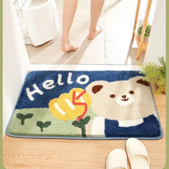 door-mat-with-non-slip-พรมเช็ดเท้ากันลื่น-พรมเช็ดเท้าขนหนาแน่น-พรีมเมียเส้นใยล๊อคด้วยเทคโนโลยีใหม่และทันสมัย-พรมตกแต่งบ้าน-พรมเช็ดเท้ากันลื่นอย่างดี-ขนาด-60-x-40-ซม-door-mat-พร้อมส่ง