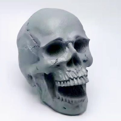 Open mouth skull silicone mold diy to make candle resin model suitable for kitchen making fudge iced chocolate cake tool