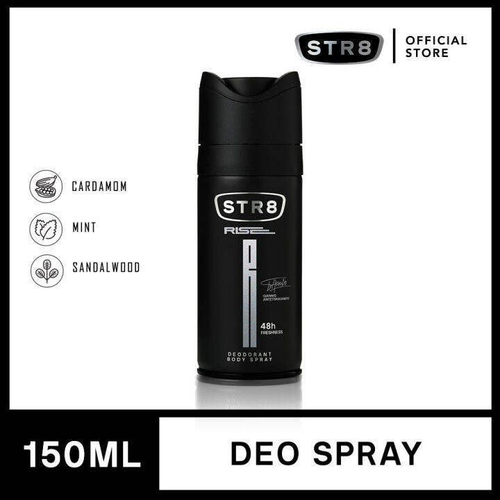 STR8 Rise 48 Hour Freshness Deodorant Body Spray 150ml Lazada PH