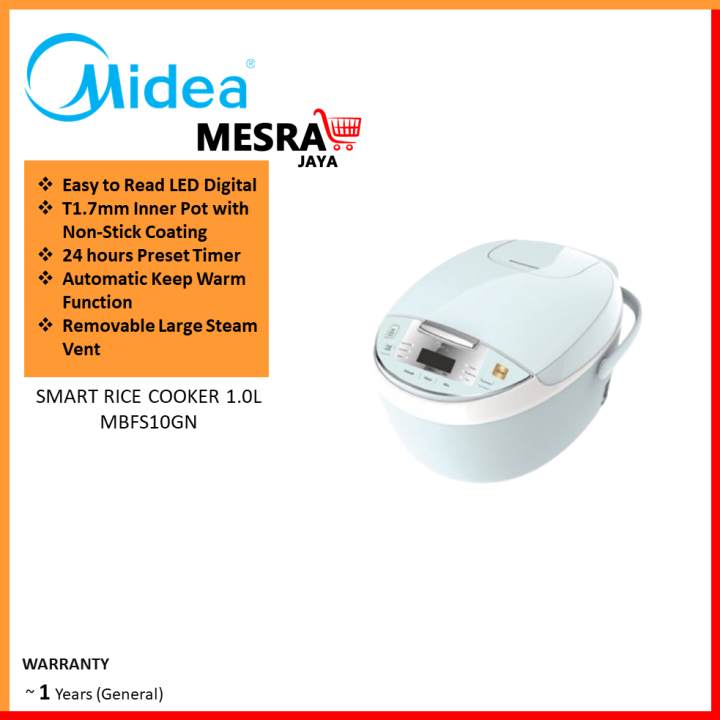 Midea Rice Cooker 1.0L MBFS10GN Lazada