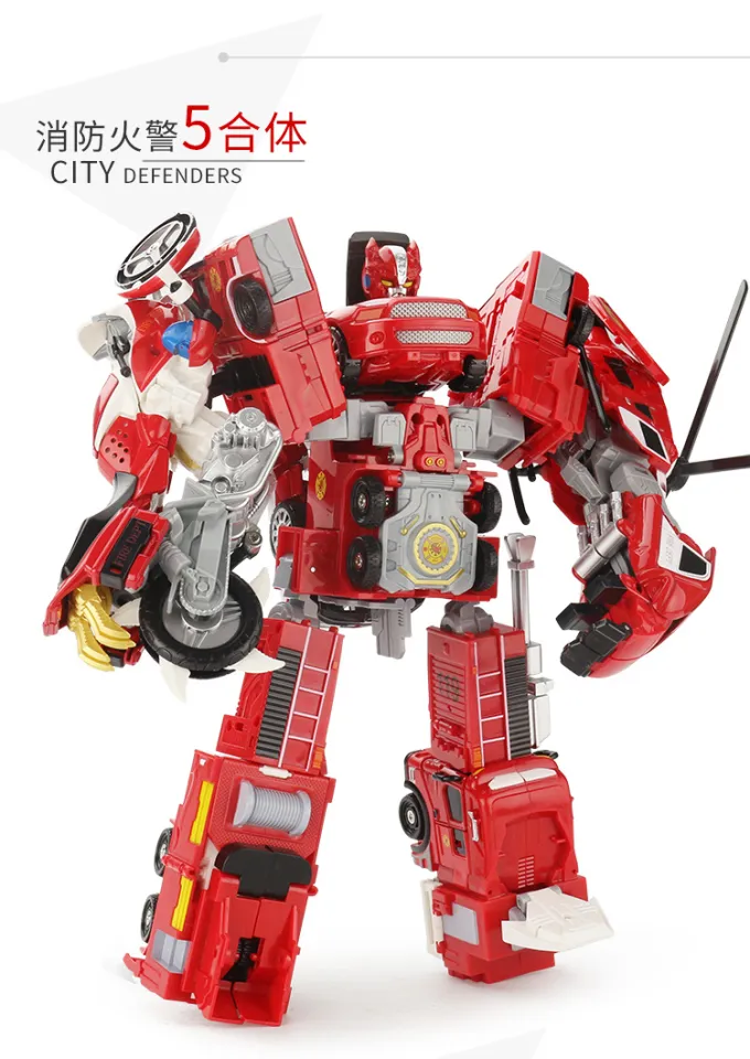 fire truck transformer toy