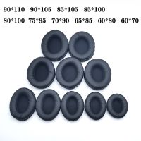 Oval Ear Pads For Headphones Covers Sponge Leather Foam Cushion 60x70 60x80 65x85 70x90 75x95 80x100 85x100 85x105 90x105 90x110