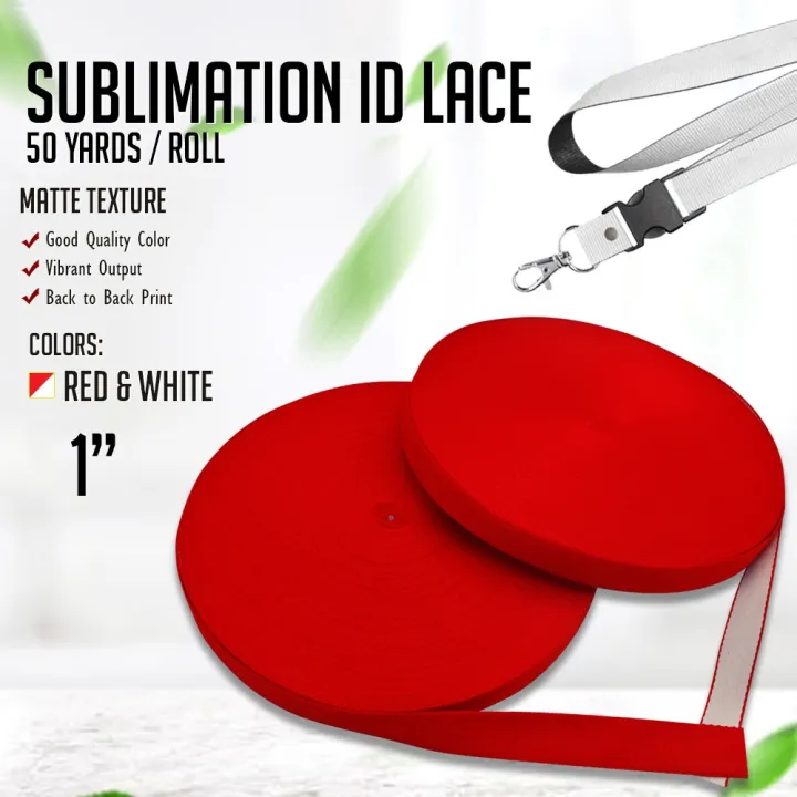 Sublimation Printable Lanyard ID Lace for ID Lace Making Matte / Shiny
