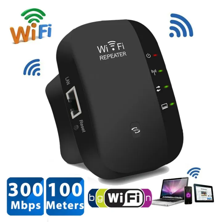 unitbomb-wifi-repeater-ตัวรับสัญญาณ-wifi-300mbps-หมดปัญหาสัญญาณ-wifi-อ่อน-ไม่แรงในบางจุด-สีดำ