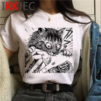 เสื้อยืด Manga Junji Ito สำหรับผู้ชายเสื้อยืดสีขาว2021สวยงามเสื้อยืดแนวสตรีทฮาราจูกุ