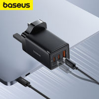 Baseus เครื่องชาร์จ GaN5 65W ชาร์จเร็ว3.0 Type C เครื่องชาร์จ USB PD กับ QC 3.0แล็ปท็อปที่ชาร์จเร็วสำหรับแบบพกพา IP 15 14 13