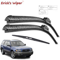 Wiper Front &amp; Rear Wiper Blades Set Kit For Subaru Forester SG MK2 2005 - 2007 Windscreen Windshield Window 21"+19"+14"