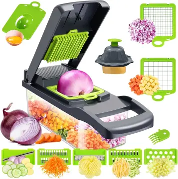 Multifunctional Vegetable Chopper Household Hand Pressure Onion Dicer  Kitchen Tools Cucumber Potato Slicer French Fries Cutter - AliExpress
