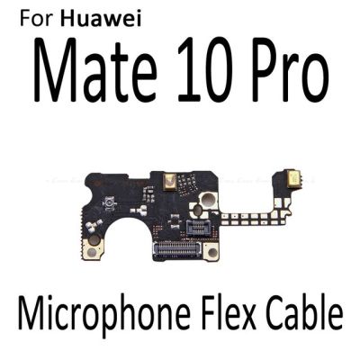 สำหรับ Huawei P30 P20 View 30 Mate 10 20 30 Pro ซิมช่องเสียบบัตรที่ใส่ถาดโมดูลไมค์ไมโครโฟนบอร์ดเฟล็กซ์อะไหล่สายเคเบิล