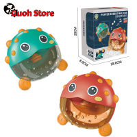 Baby Bath Toys Puffer Music Bubble Machine Electric Automatic Bubble Spitting Water Spray Toy