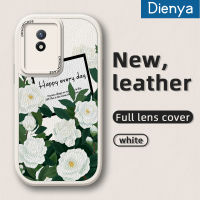 เคส Dienya สำหรับ VIVO Y02 Y02A Y02T Y36 Y11 2023 Y01 Y11S Y30G แฟชั่นลายดอกไม้สดเคสมือถือกันกระแทกซิลิโคนนิ่มดีไซน์ใหม่เคสใส่โทรศัพท์หนังป้องกันการตกพร้อมเคสป้องกันกล้องเลนส์คลุมทั้งหมด