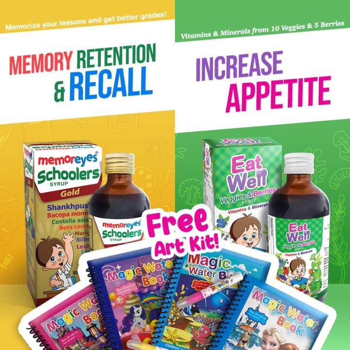 MemorEyes & EatWell Combo + FREE ART KIT Lazada PH