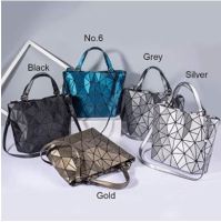 FZChenrry กระเป๋าแฟชั่นสะพาน-ถือเรืองแสง แท้นำเข้า No.6 USA Geometric Luminous Purses and Handbags Reflective Crossbody Tote ***สงวนสิทธิไม่คืนเงิน-เปลี่ยนทุกกรณี  All Sales Final! No Returns