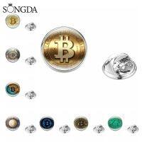 【CW】 Design Brooch Badge Cryptocurrency Theme Photo Glass Pins Jewelry