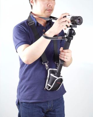 【Big-Sales】 สายคล้องคอบ่าไหล่สำหรับไม้เซลฟี่ถ่ายรูป,กระเป๋าเข็มขัดรัดเอวข้อมือขาตั้งกล้องแบบ Unipod