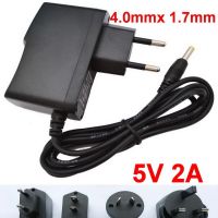 2023 ☆ 1ชิ้นคุณภาพสูง DC 5V 2A 2000mA AC 100-240V แปลงแหล่งจ่ายไฟ EU เราปลั๊กไฟ UK AU 4.0มม. X 1.7มม.