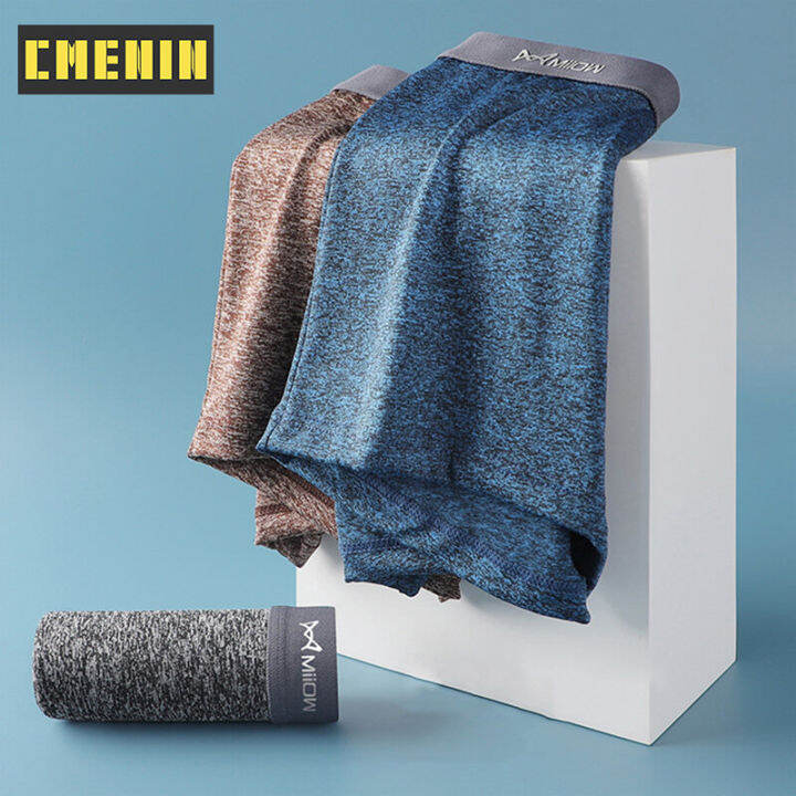 cmenin-miiow-4pcs-ไนลอนต้านเชื้อแบคทีเรียกางเกงในชายนักมวยกางเกงขาสั้นกางเกงชั้นในเซ็กซี่นุ่มชุดชั้นในชายนักมวยชาย-m1040