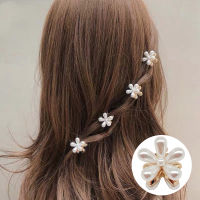 Retro Clips Crab Small Hairpin Women Hairpin Barrettes Hair Accessories Girl Hairpin Clamps Pearl Hairpin Flower