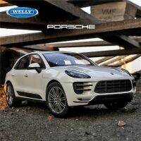 Porsche Macan Turbo SUV โมเดลรถโลหะผสมของเล่นโลหะ Diecast ชุดสะสมการจำลองสูงของขวัญสำหรับเด็ก