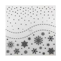 2023 NEW Snowflakes Backdrop Embossing Folders for Paper 3D Plastic Scrapbooking Stencils Templates Album Cards Making Supplies