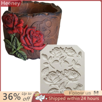 ? Heeney คอก Rose slicone fondant แม่พิมพ์เค้กเครื่องมือช็อกโกแลตแม่พิมพ์