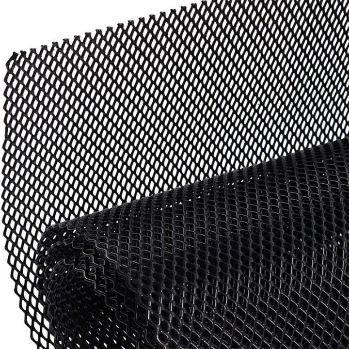 100x33cm-universal-aluminum-alloy-car-grill-mesh-auto-bumper-grille-cover-net-protector-hexagonal-diamond-seagull-black-silver