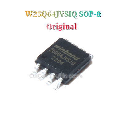 แฟลชเมมโมรี่ W25Q64JVSSIQ ของแท้ SOP-8 W25Q64JVSIQ 25Q64JVSIQ SOP8 SMD 64Mbit SPI แบบใหม่ดั้งเดิม5ชิ้น