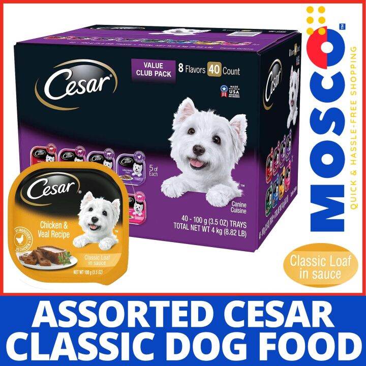 Authentic Cesar Classic ASSORTED For Dogs Food Dog Wet Food Dog Treats Lazada PH