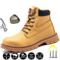 2022 Top Brand Ankle Boots Anti-Fatigue Industrial Steel Toe Resistant Oil Water Spark For Male Men Safety Winter Shoes