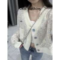 Chic Clothing เสื้อแขนยาวผญ เสื้อคลุมหญิง เสื้อกันหนาว ผญ เสื้อสเวตเตอร์ เสื้อไหมพรมผญ เสื่อฮู้ดหญิงคู่ เสื้อแขนยาวหลวม 2023 ใหม่ WMY2390IKT 36Z230909