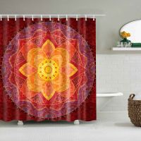 Indian Mandala Shower Curtain Floral Shower Curtain Kids Bathroom Shower Curtain Divination Bathroom Waterproof Curtain Banheiro