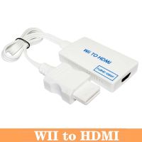 JULELLY อะแดปเตอร์ Mini 1080P สำหรับพีซี HDTV จอแสดงผลสายเชื่อมต่อ HDMI ตัวแปลง Wii2 HD เต็มรูปแบบ Wii เพื่อหัวแปลงสัญญาณ HDMI WII เป็นขั้วต่อเสียงวิดีโอตัวแปลง HDMI